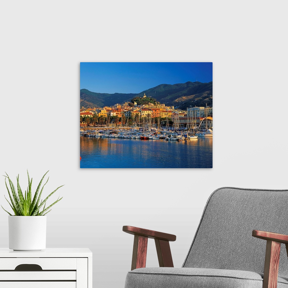 A modern room featuring Italy, Liguria, San Remo, The harbor