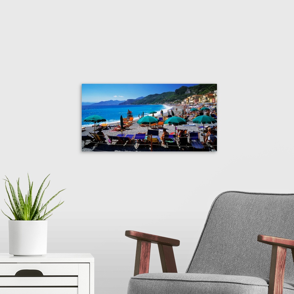 A modern room featuring Italy, Liguria, Varigotti, beach