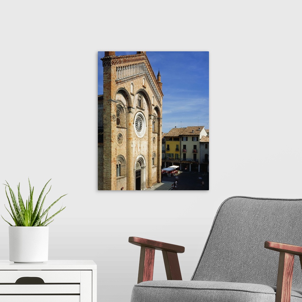 A modern room featuring Italy, Lombardy, Crema town, the Cathedral
