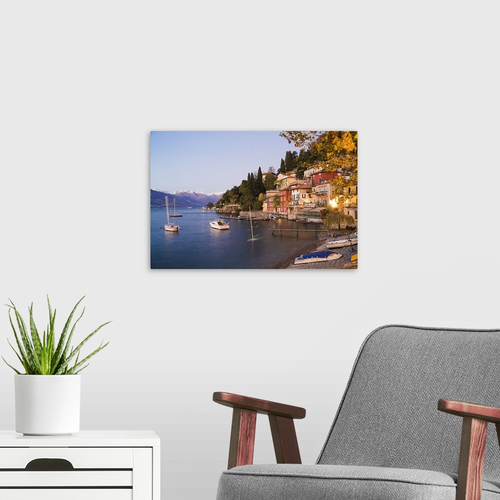 A modern room featuring Italy, Lombardy, Lecco district, Como Lake, Varenna