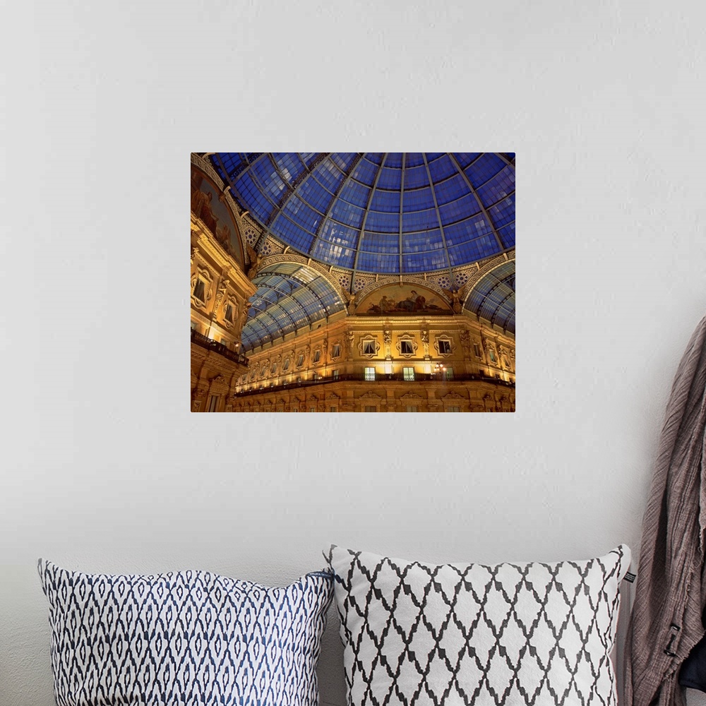 A bohemian room featuring Italy, Lombardy, Milan, Galleria Vittorio Emanuele II, covered gallery, glass roof