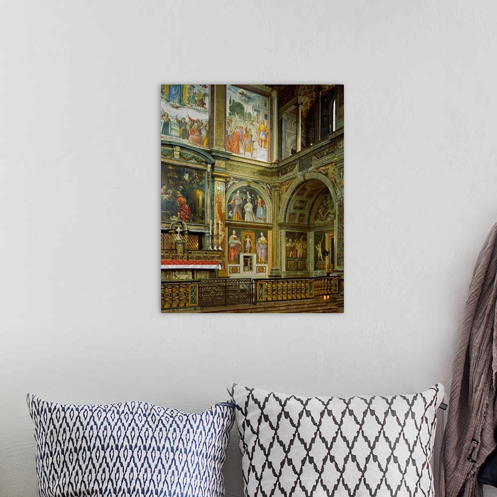 A bohemian room featuring Italy, Lombardy, Milan, The Church of San Maurizio al Monastero Maggiore