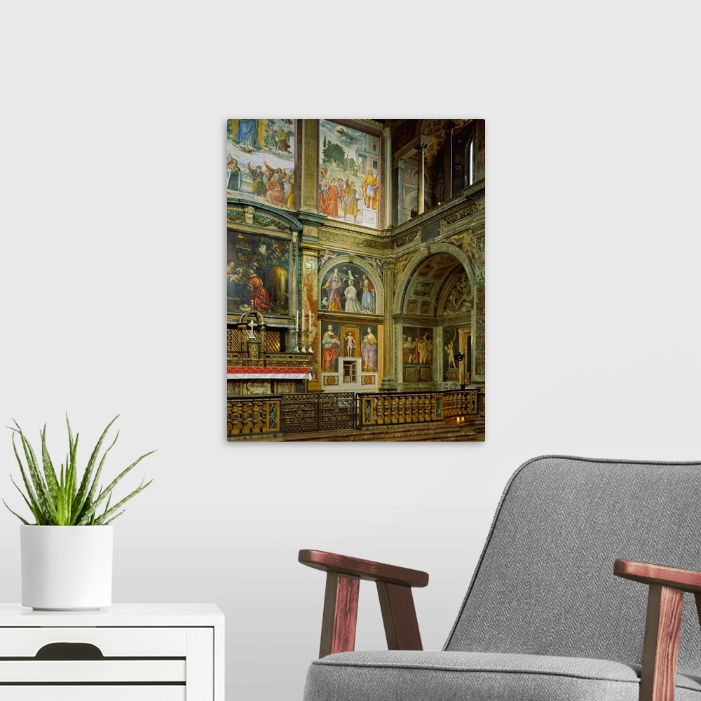 A modern room featuring Italy, Lombardy, Milan, The Church of San Maurizio al Monastero Maggiore