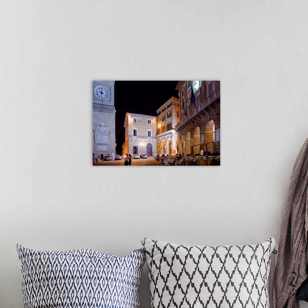 A bohemian room featuring Italy, Marches, Macerata, Piazza Liberta, Town Hall and Civic Tower