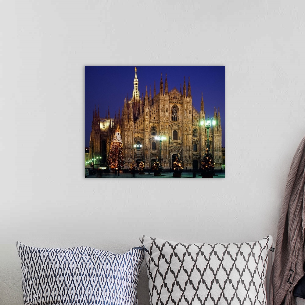 A bohemian room featuring Italy, Milan, The Cathedral at Christmas