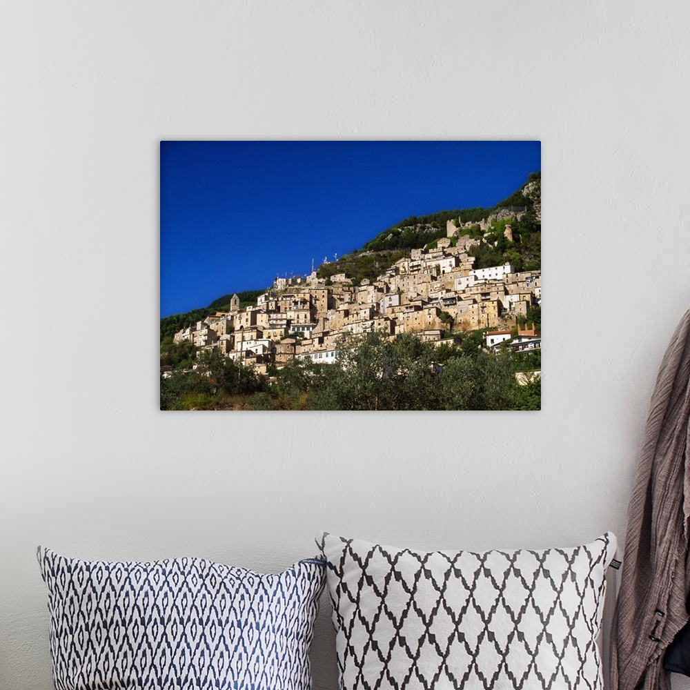 A bohemian room featuring Italy, Molise, Pesche, Isernia district, View of the village