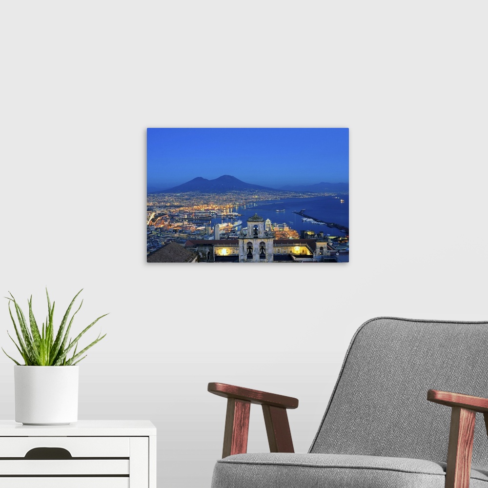 A modern room featuring Italy, Campania, Mediterranean sea, Tyrrhenian sea, Tyrrhenian coast, Tyrr, Napoli district, Napl...