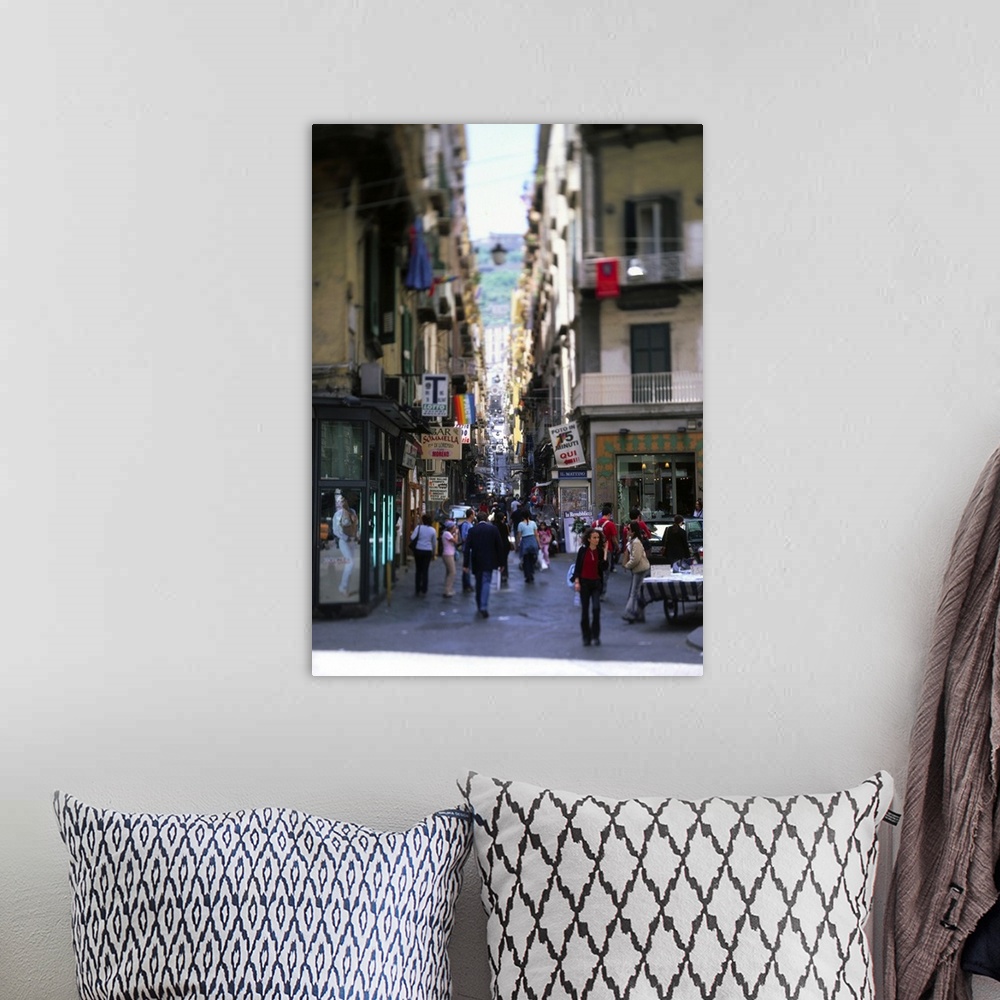 A bohemian room featuring Italy, Naples, Quartieri Spagnoli, central neighborhood