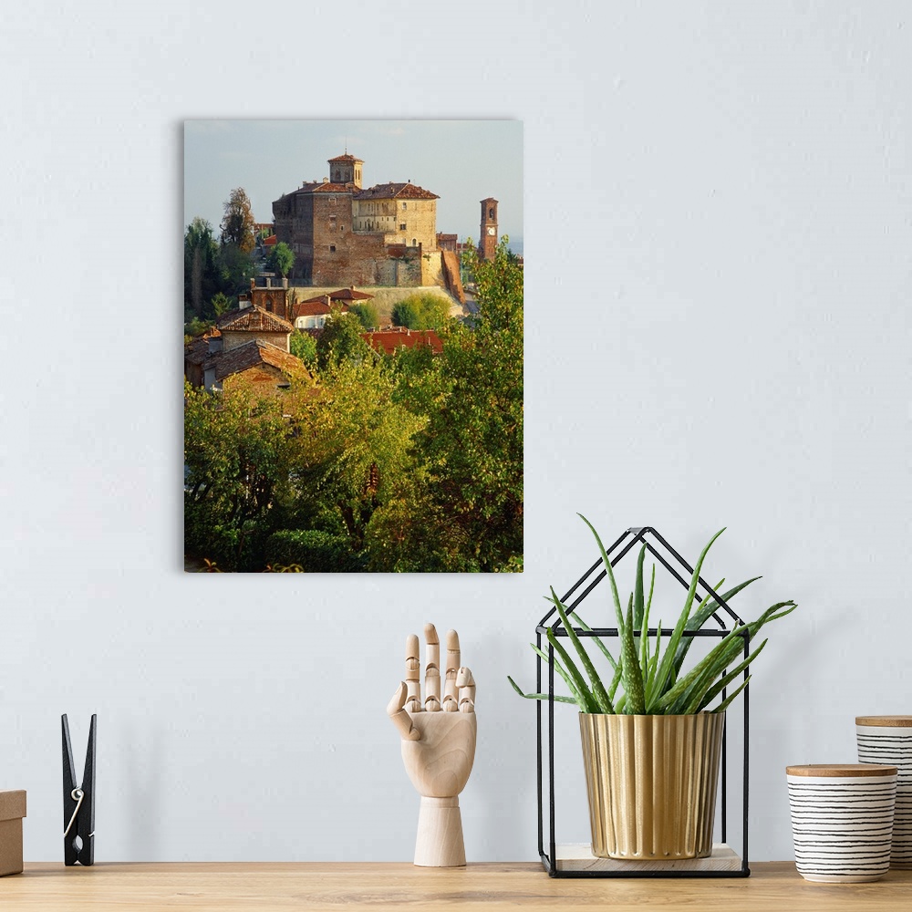 A bohemian room featuring Italy, Piedmont, Monferrato, Moncucco Torinese village, the castle