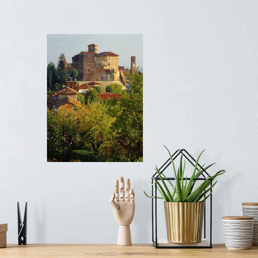 A bohemian room featuring Italy, Piedmont, Monferrato, Moncucco Torinese village, the castle