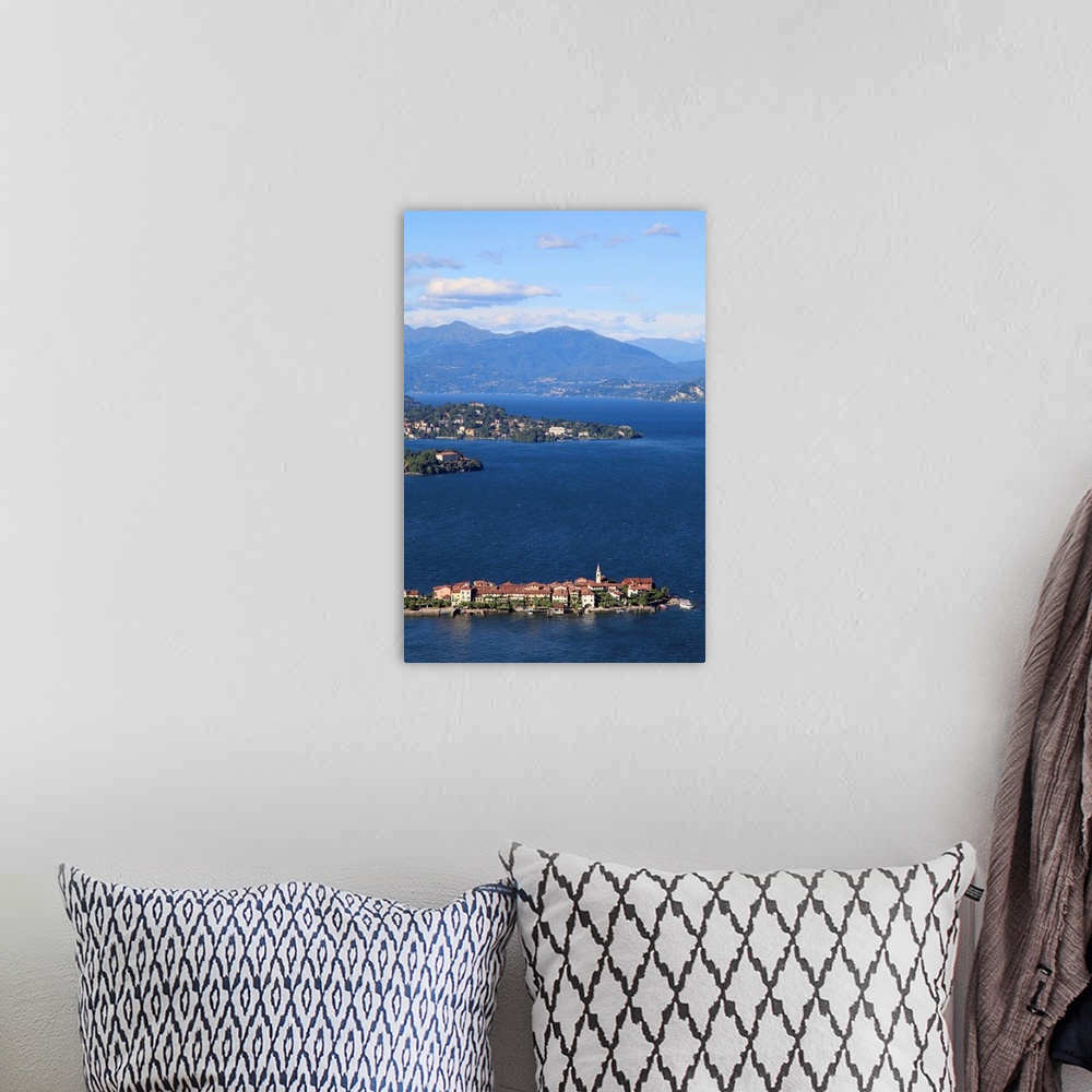 A bohemian room featuring Italy, Piedmont, Regione dei laghi piemontesi, Lake Maggiore, Stresa village