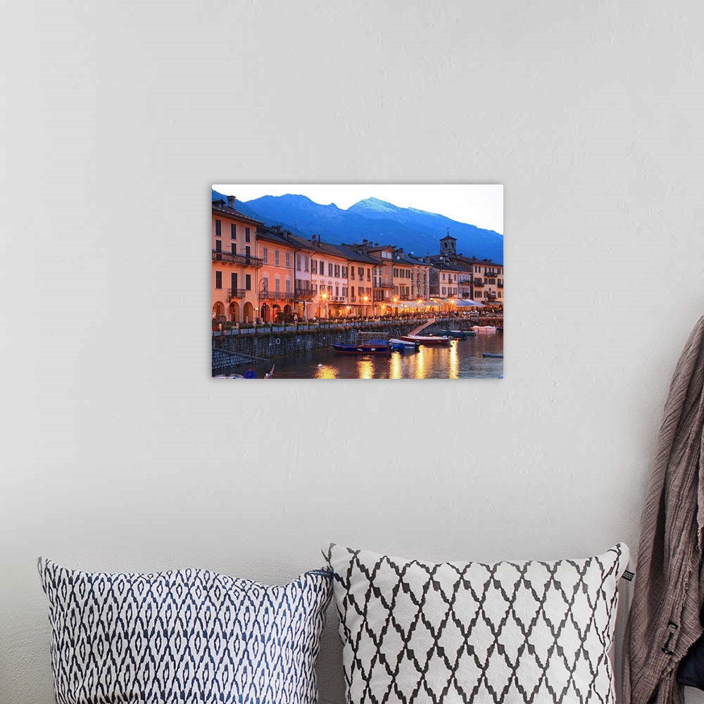 A bohemian room featuring Italy, Piedmont, Verbano-Cusio Ossola district, Cannobio, Lake Maggiore