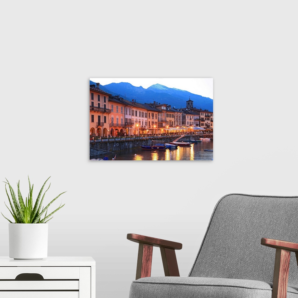 A modern room featuring Italy, Piedmont, Verbano-Cusio Ossola district, Cannobio, Lake Maggiore