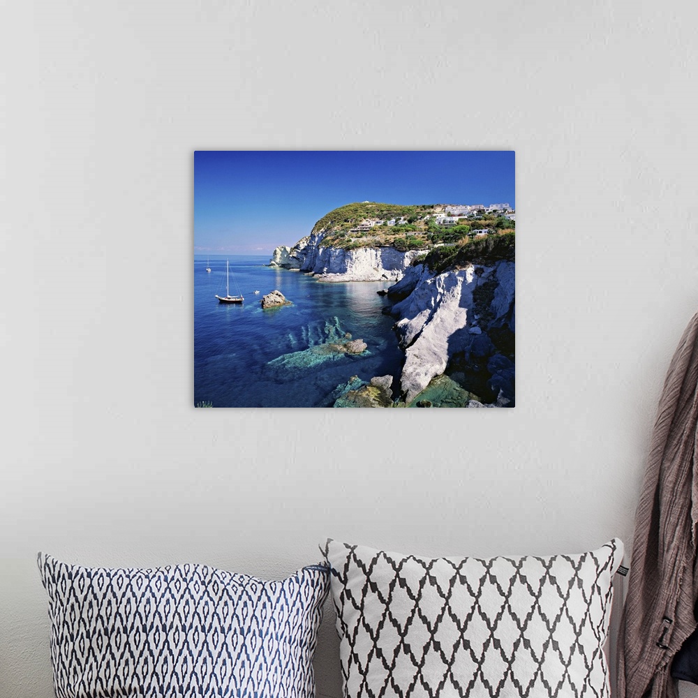 A bohemian room featuring Italy, Pontine Islands, Ponza, The coast