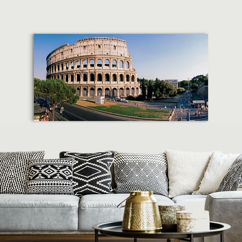 A bohemian room featuring Italy, Latium, Mediterranean area, Roma district, Rome, Roman Forum, Colosseum