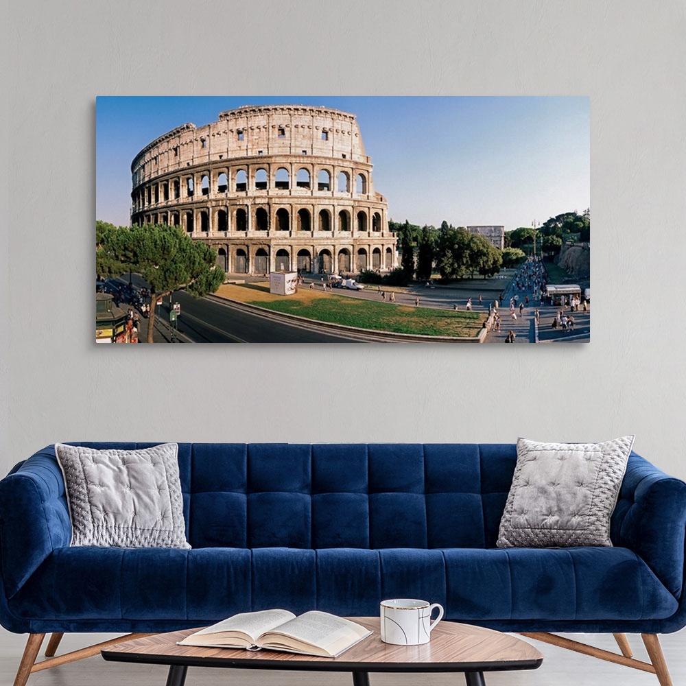A modern room featuring Italy, Latium, Mediterranean area, Roma district, Rome, Roman Forum, Colosseum