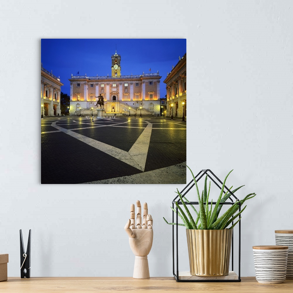 A bohemian room featuring Italy, Rome, Campidoglio, Piazza del Campidoglio, Palazzo Senatorio, Capitol
