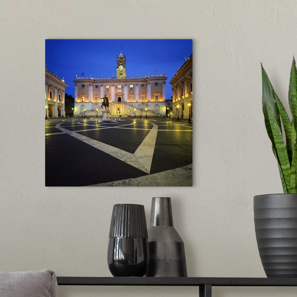 A modern room featuring Italy, Rome, Campidoglio, Piazza del Campidoglio, Palazzo Senatorio, Capitol