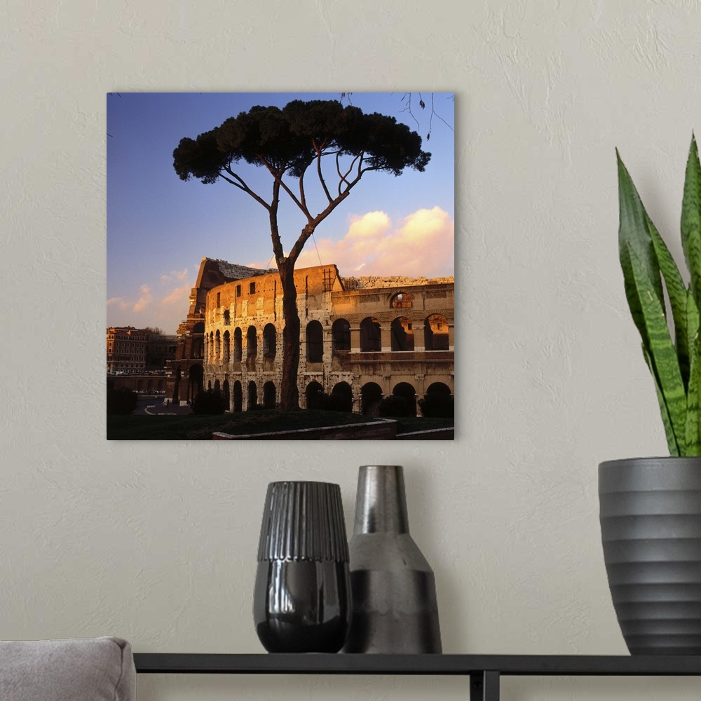 A modern room featuring Italy, Rome, Coliseum