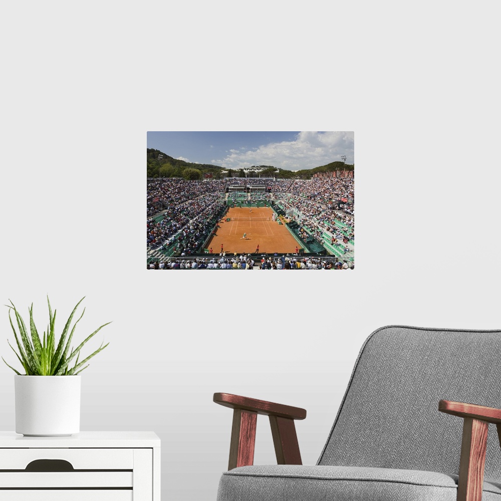 A modern room featuring Italy, Rome, Foro Italico, Mediterranean area, Roma district, Central tennis court