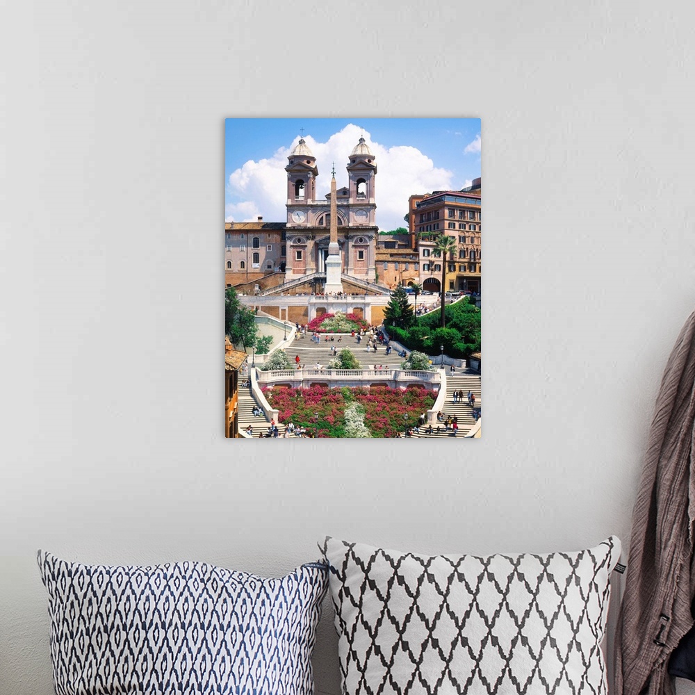 A bohemian room featuring Italy, Rome, Piazza di Spagna, Trinita dei Monti