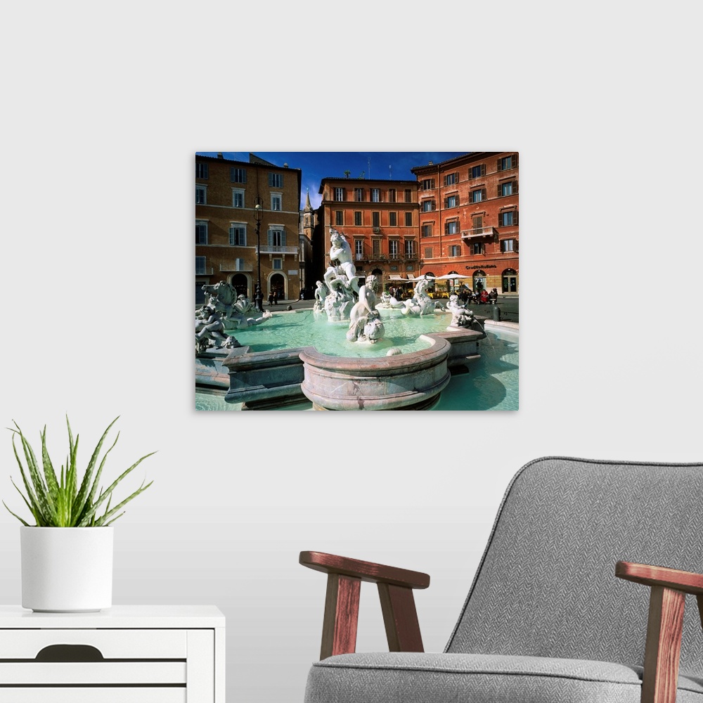 A modern room featuring Italy, Rome, Piazza Navona