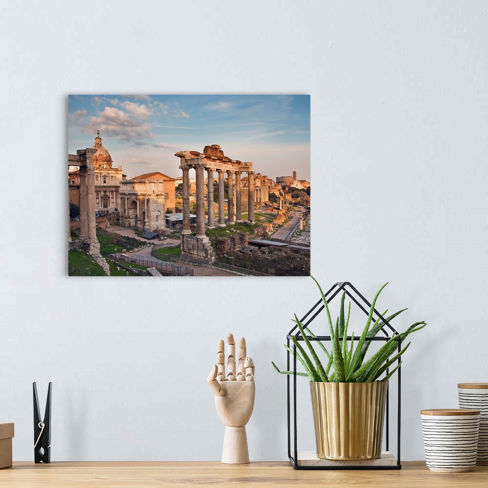 A bohemian room featuring Italy, Rome, Roman Forum.