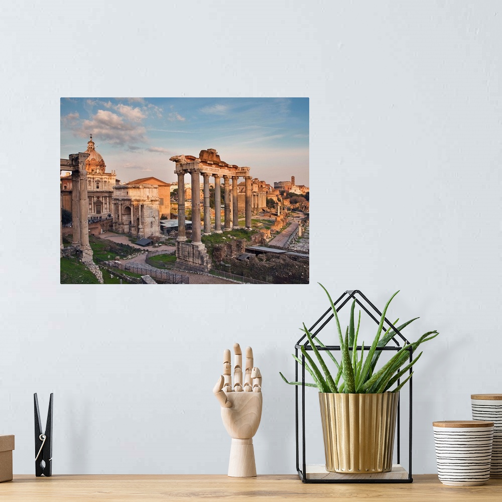 A bohemian room featuring Italy, Rome, Roman Forum.