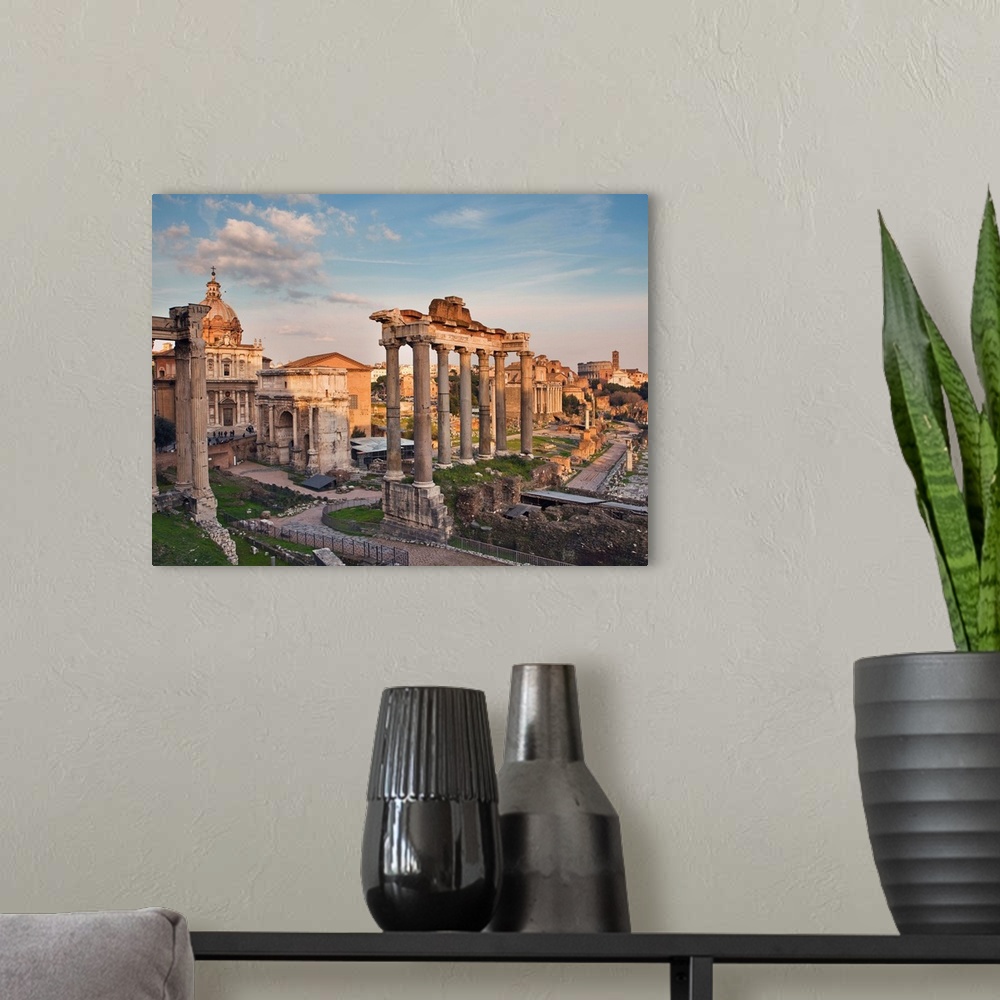A modern room featuring Italy, Rome, Roman Forum.