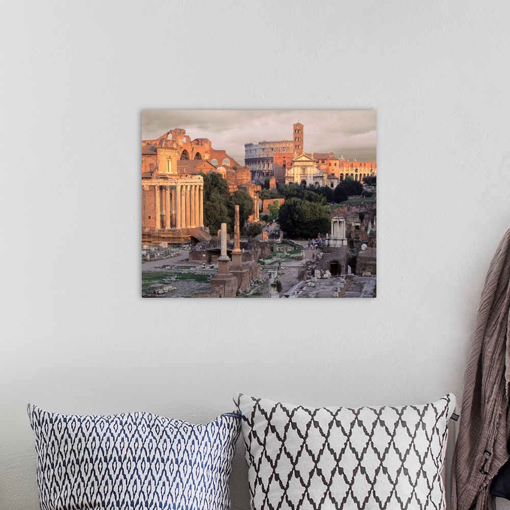 A bohemian room featuring Italy, Rome, Roman Forum and Coliseum
