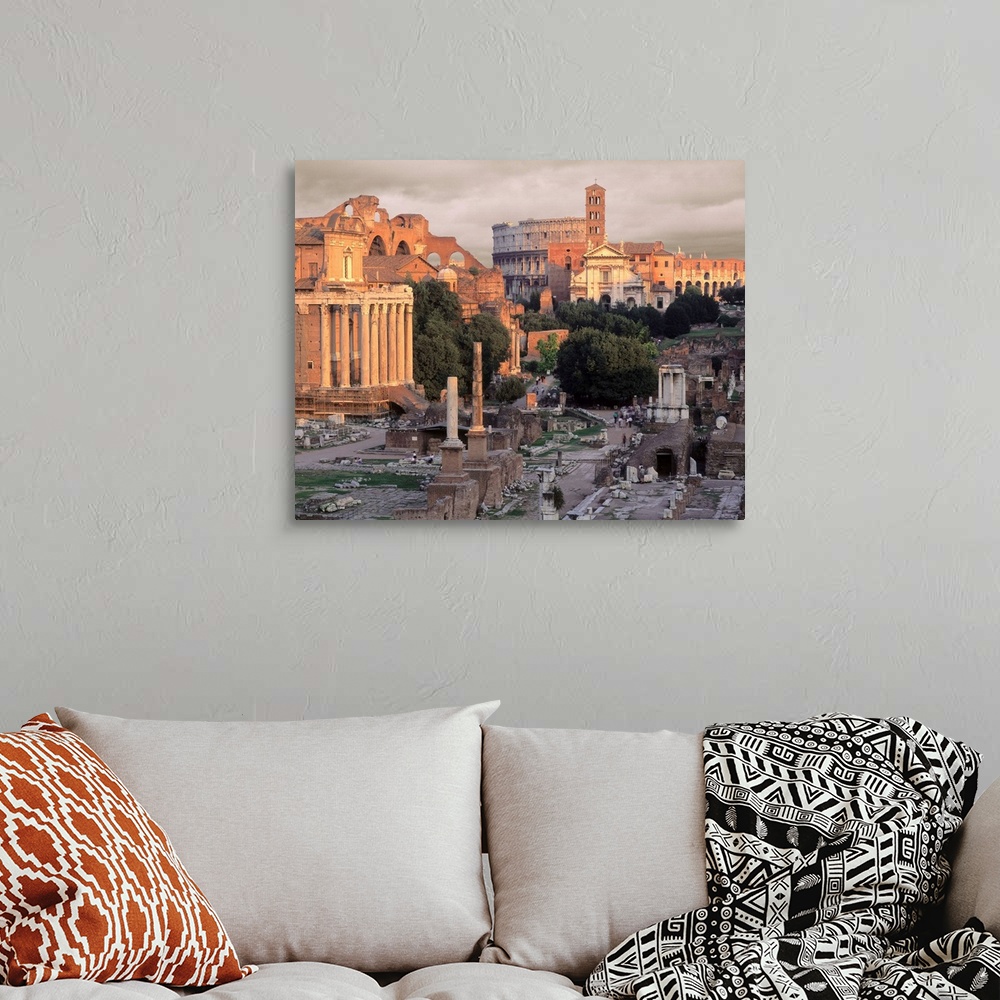 A bohemian room featuring Italy, Rome, Roman Forum and Coliseum