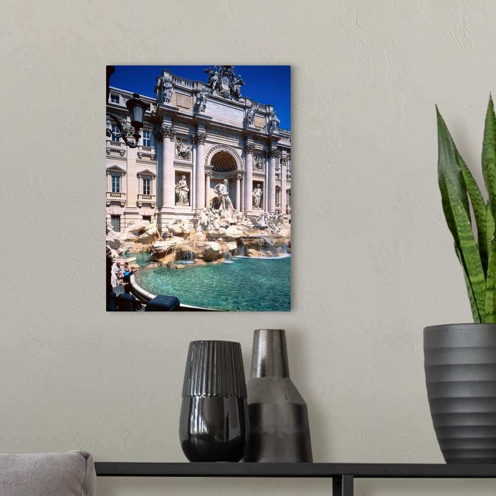 A modern room featuring Italy, Rome, Trevi Fountain