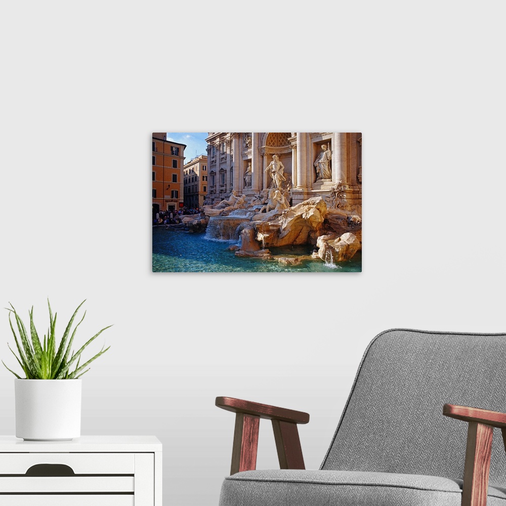 A modern room featuring Italy, Italia, Latium, Lazio, Rome, Roma, Trevi fountain