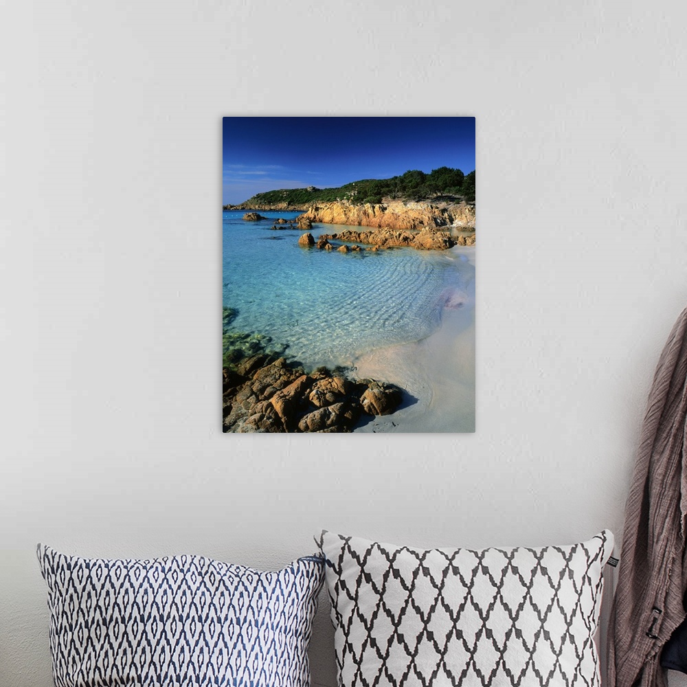 A bohemian room featuring Italy, Sardinia, Northern Sardinia, The Spiaggia Del Principe Beach