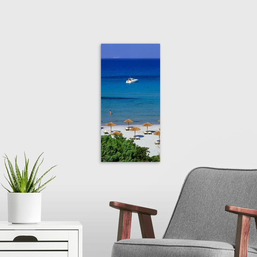 A modern room featuring Italy, Sardinia, Villasimius, Porto Giunco, beach