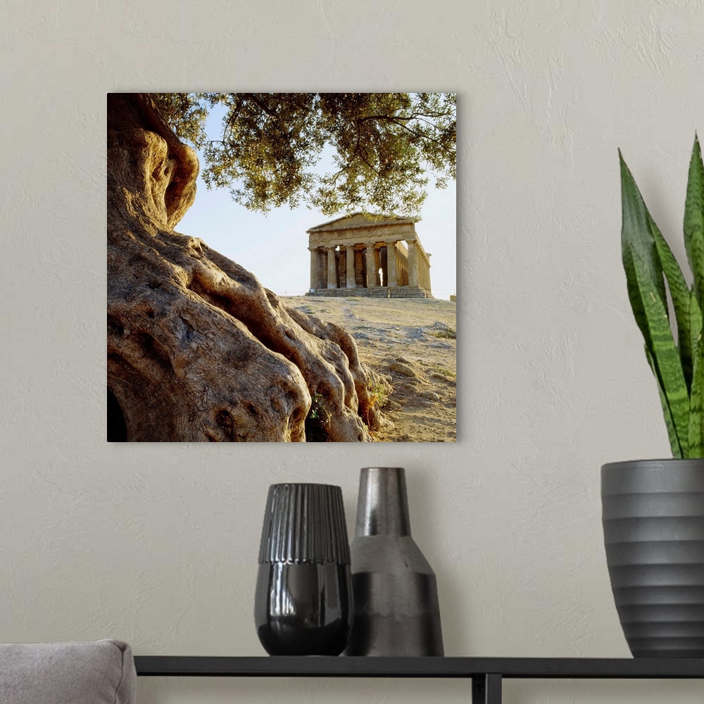 A modern room featuring Italy, Sicily, Agrigento, Valley of the Temples, Temple of Concordia