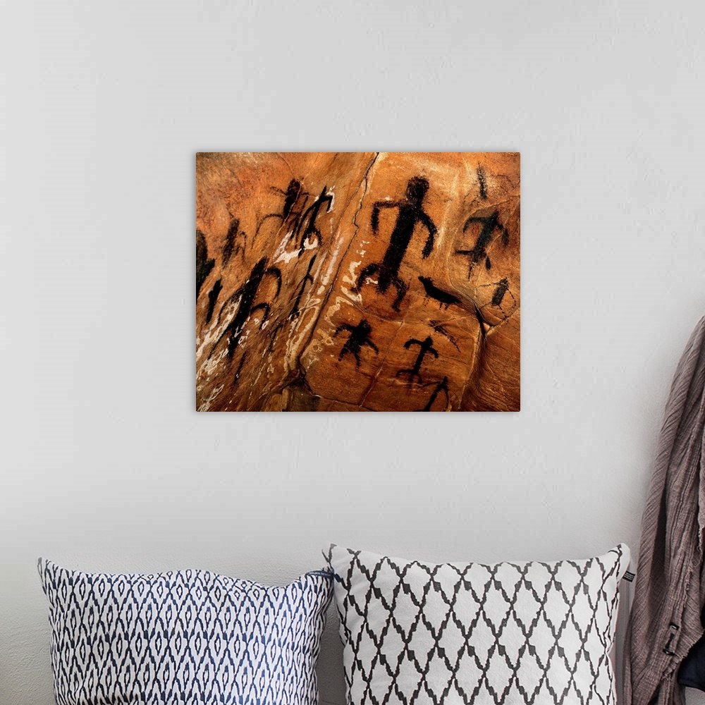 A bohemian room featuring Italy, Sicily, Levanzo, Grotta dei Genovesi, rock painting