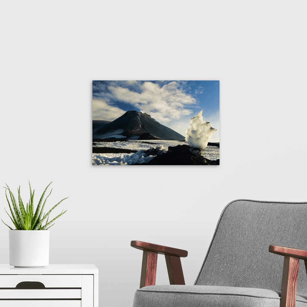 A modern room featuring Italy, Italia, Sicily, Sicilia, Monte Etna, south east side crater