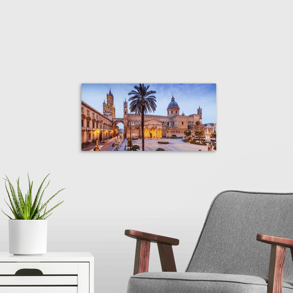 A modern room featuring Italy, Sicily, Palermo district, Palermo, Cathedral of Palermo,