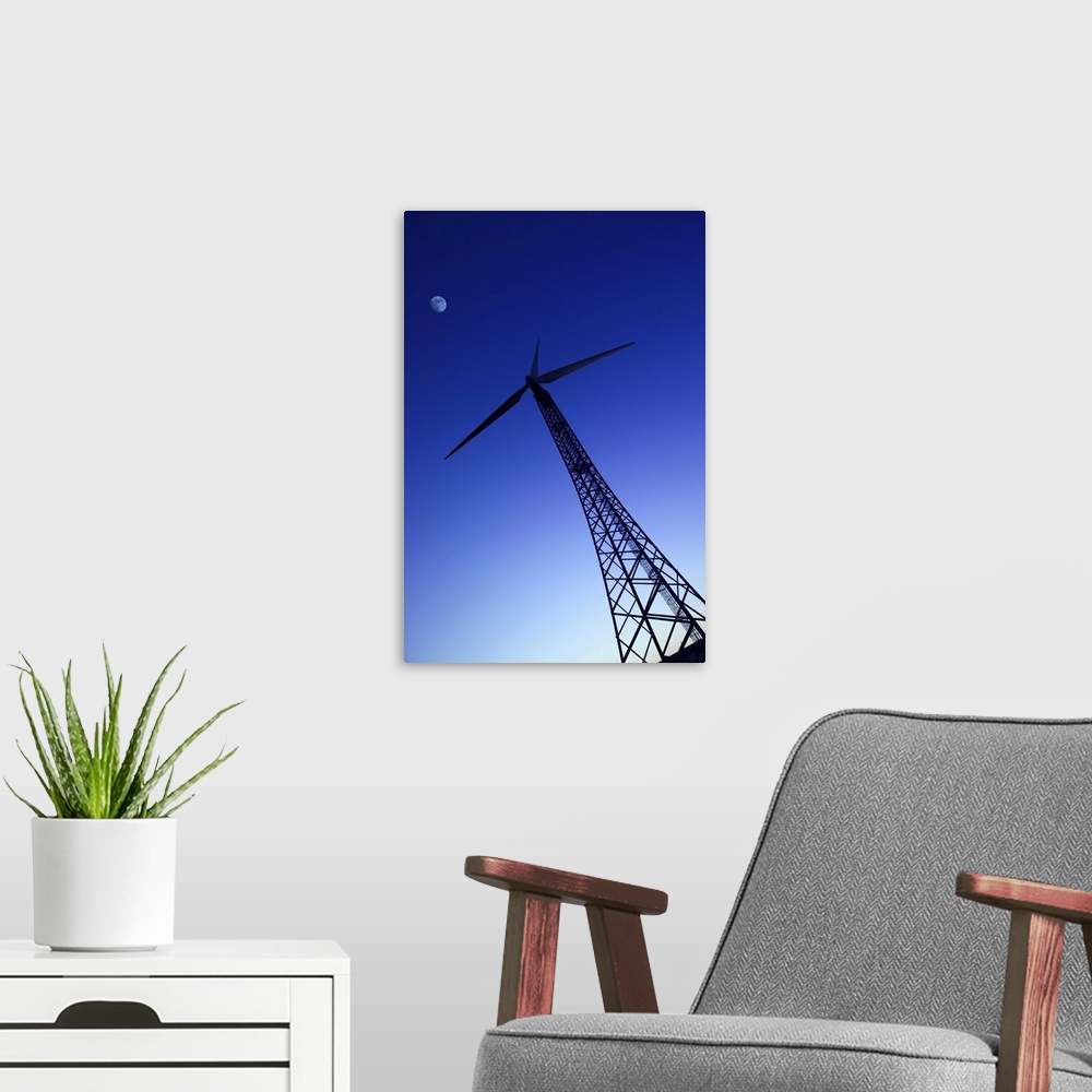 A modern room featuring Italy, Sicily, Siracusa, Monte Lauro, wind turbine