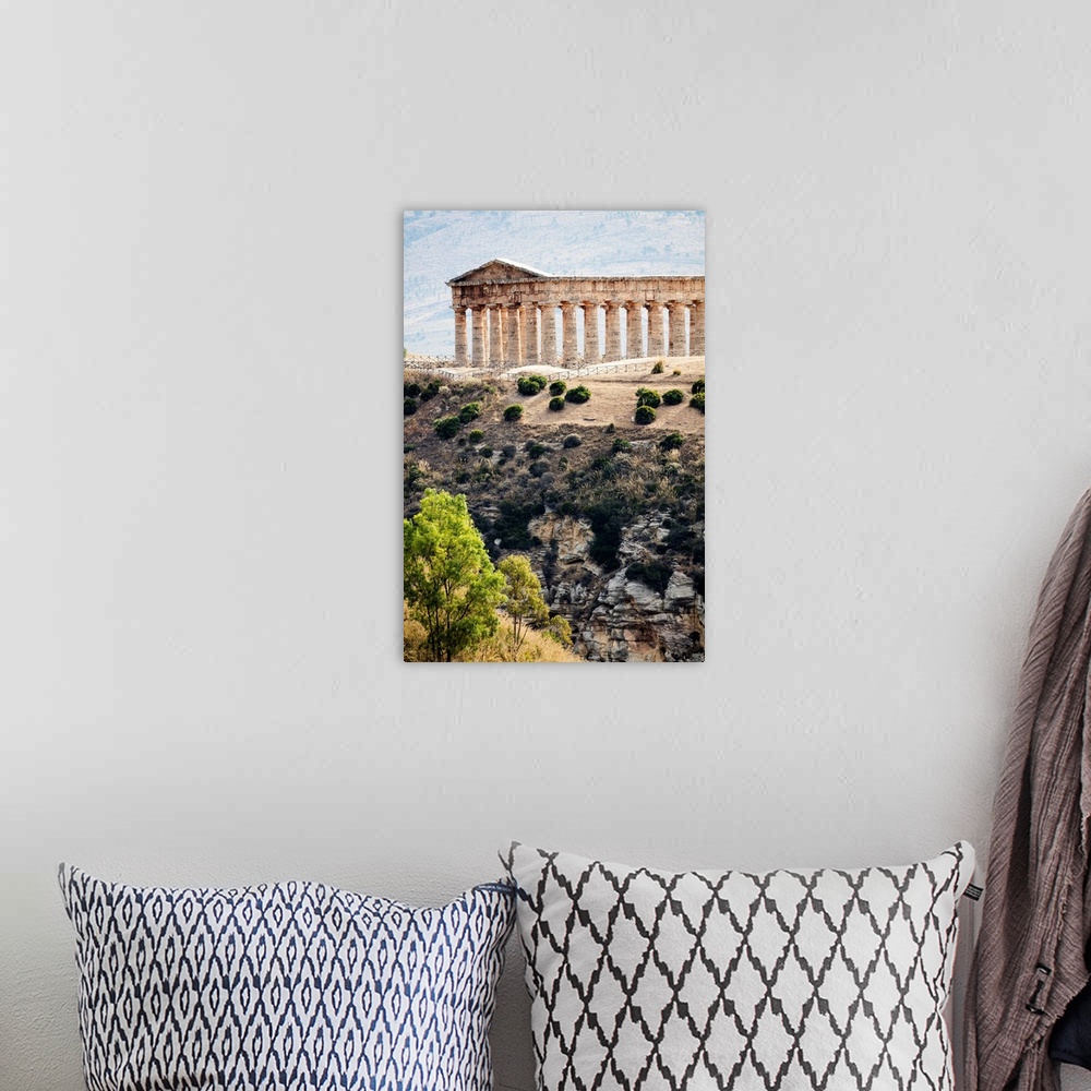 A bohemian room featuring Italy, Sicily, Trapani district, Segesta, Temple of Segesta, Temple.