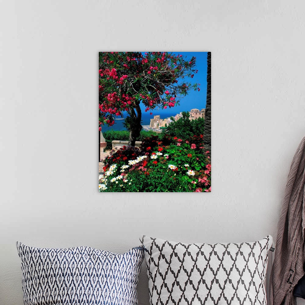 A bohemian room featuring Italy, Sicily, view of Castellammare del Golfo