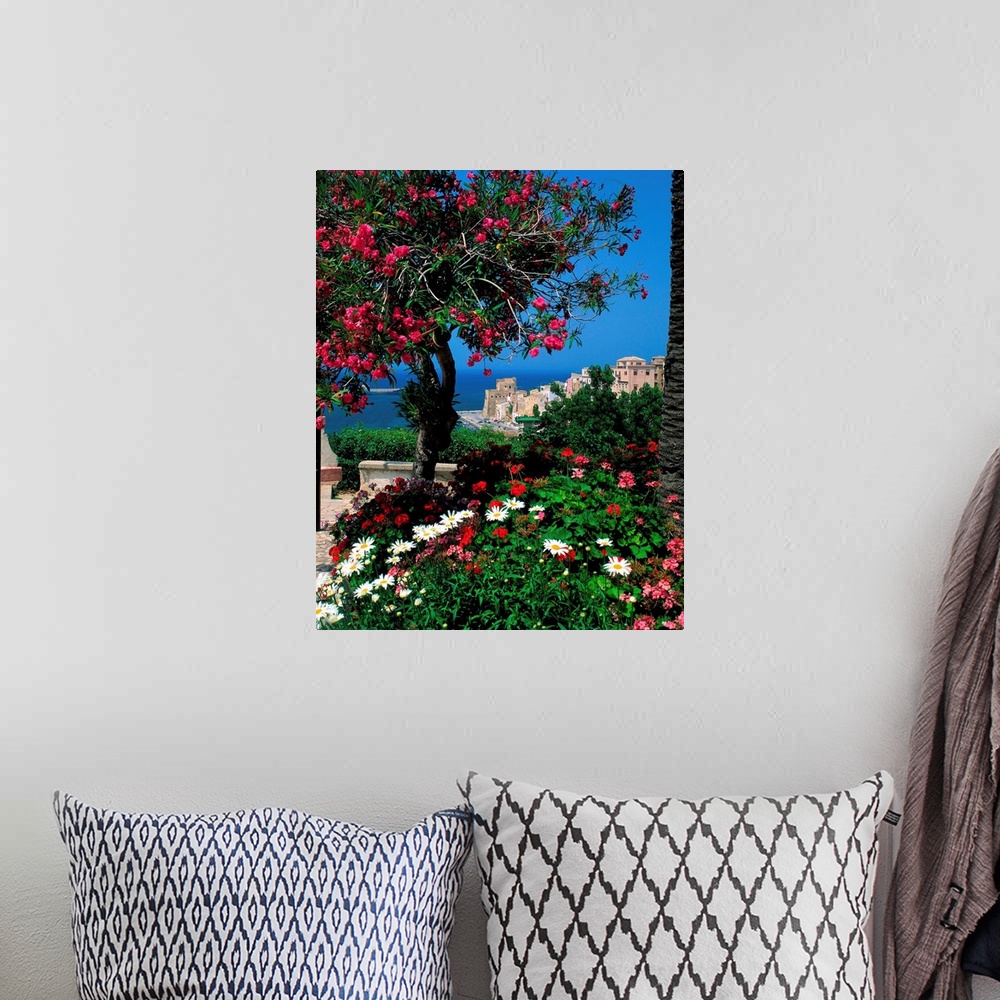 A bohemian room featuring Italy, Sicily, view of Castellammare del Golfo