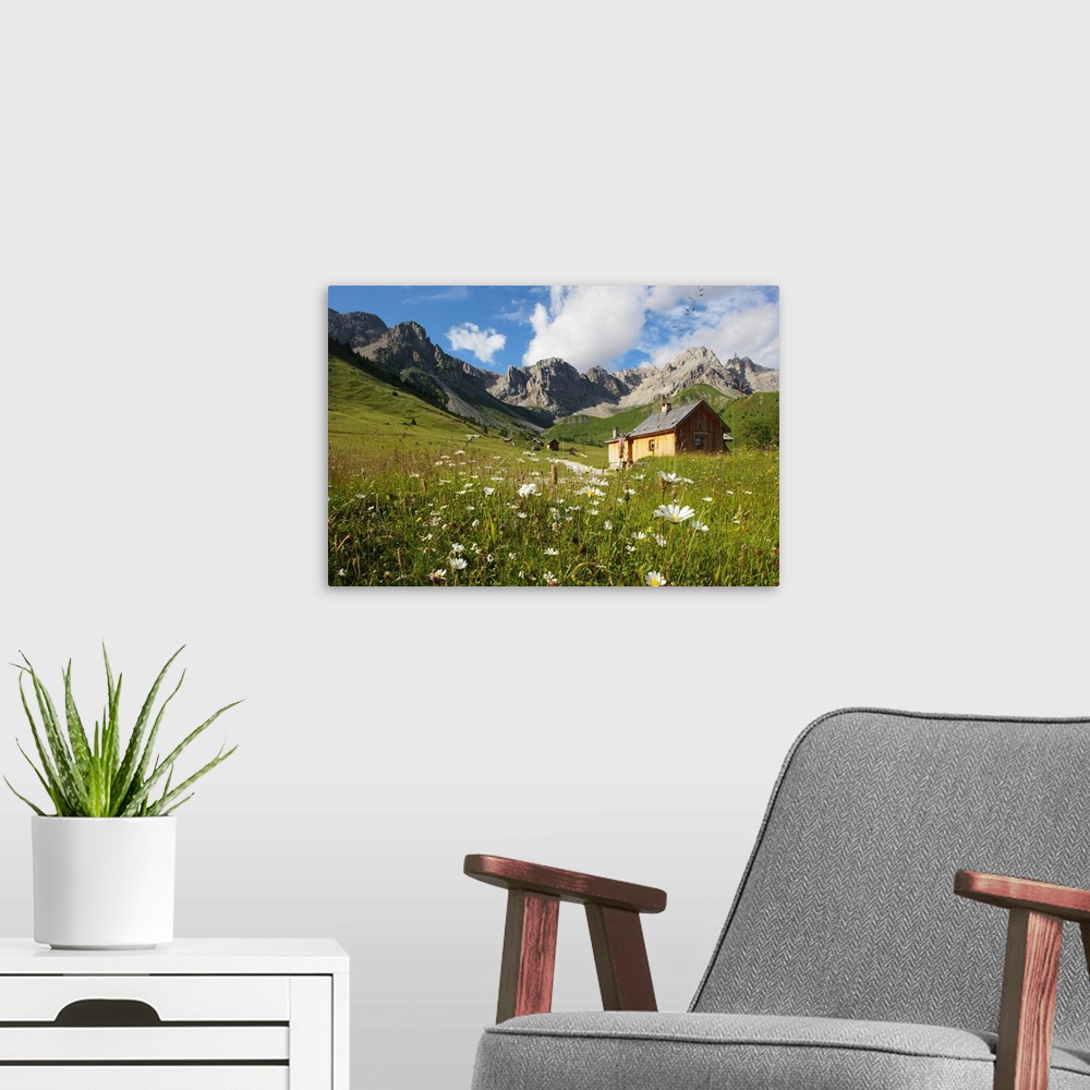 A modern room featuring Italy, Trentino-Alto Adige, Trentino, Val di Fassa, Monzoni group mountain