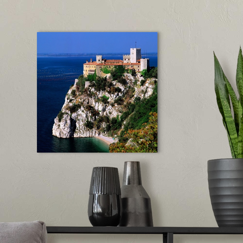 A modern room featuring Italy, Trieste, Duino castle