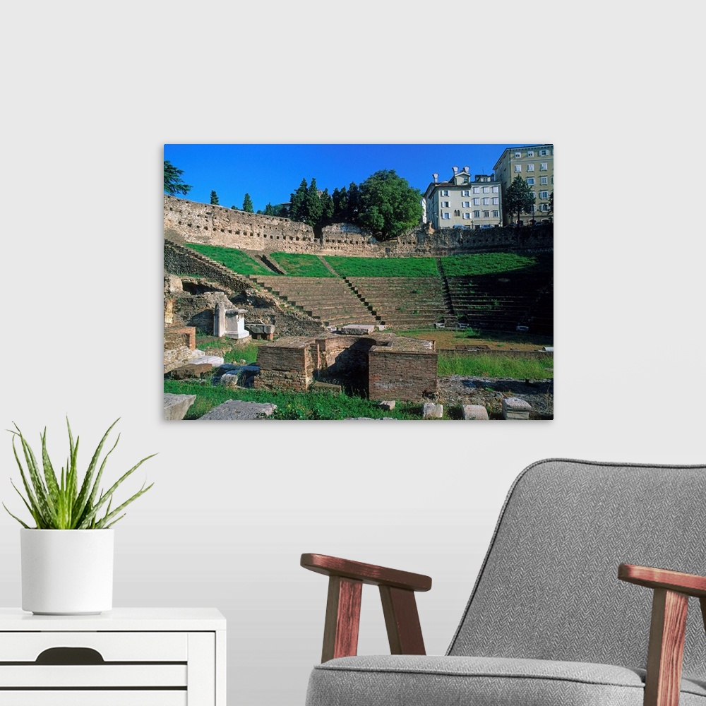 A modern room featuring Italy, Trieste, Roman theater
