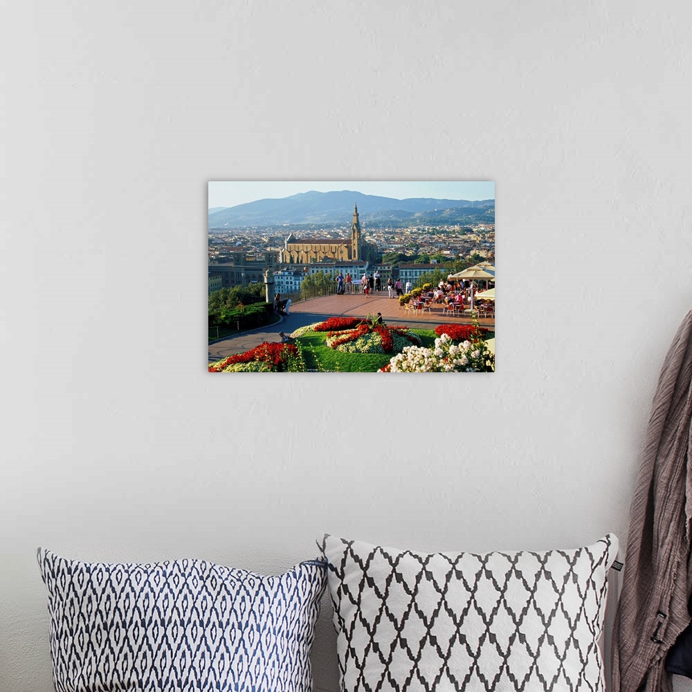 A bohemian room featuring Italy, Tuscany, Florence, Michelangelo square and Santa Croce church