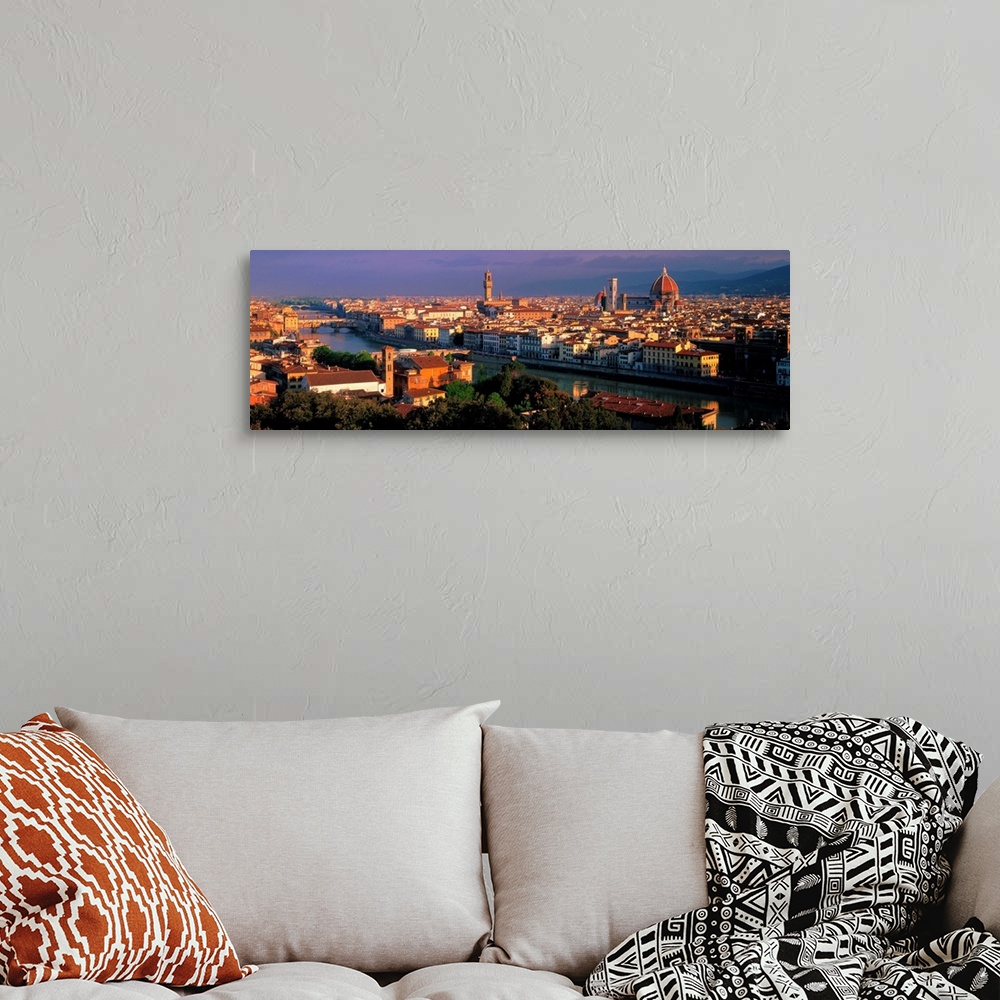 A bohemian room featuring Italy, Tuscany, Florence, Panoramic view