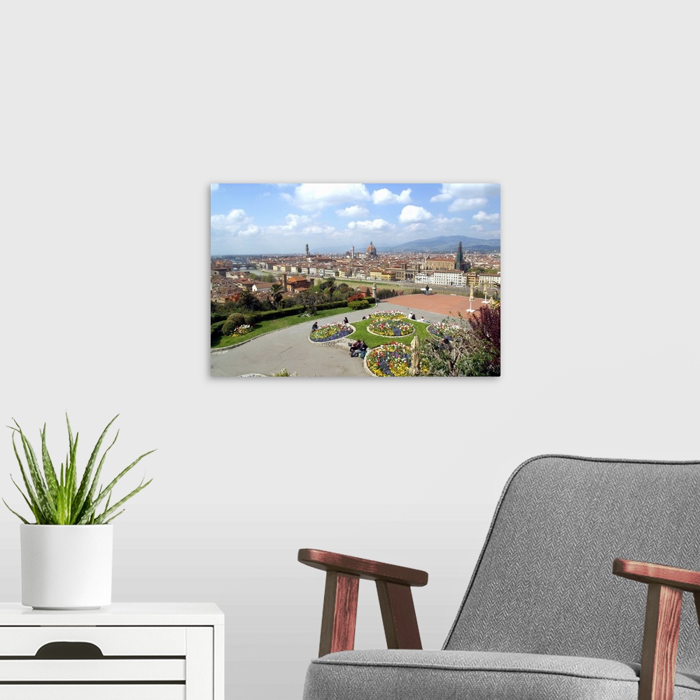A modern room featuring ITALY, TUSCANY, FLORENCE IN SPRING....PHOTO STEFANO CELLAI