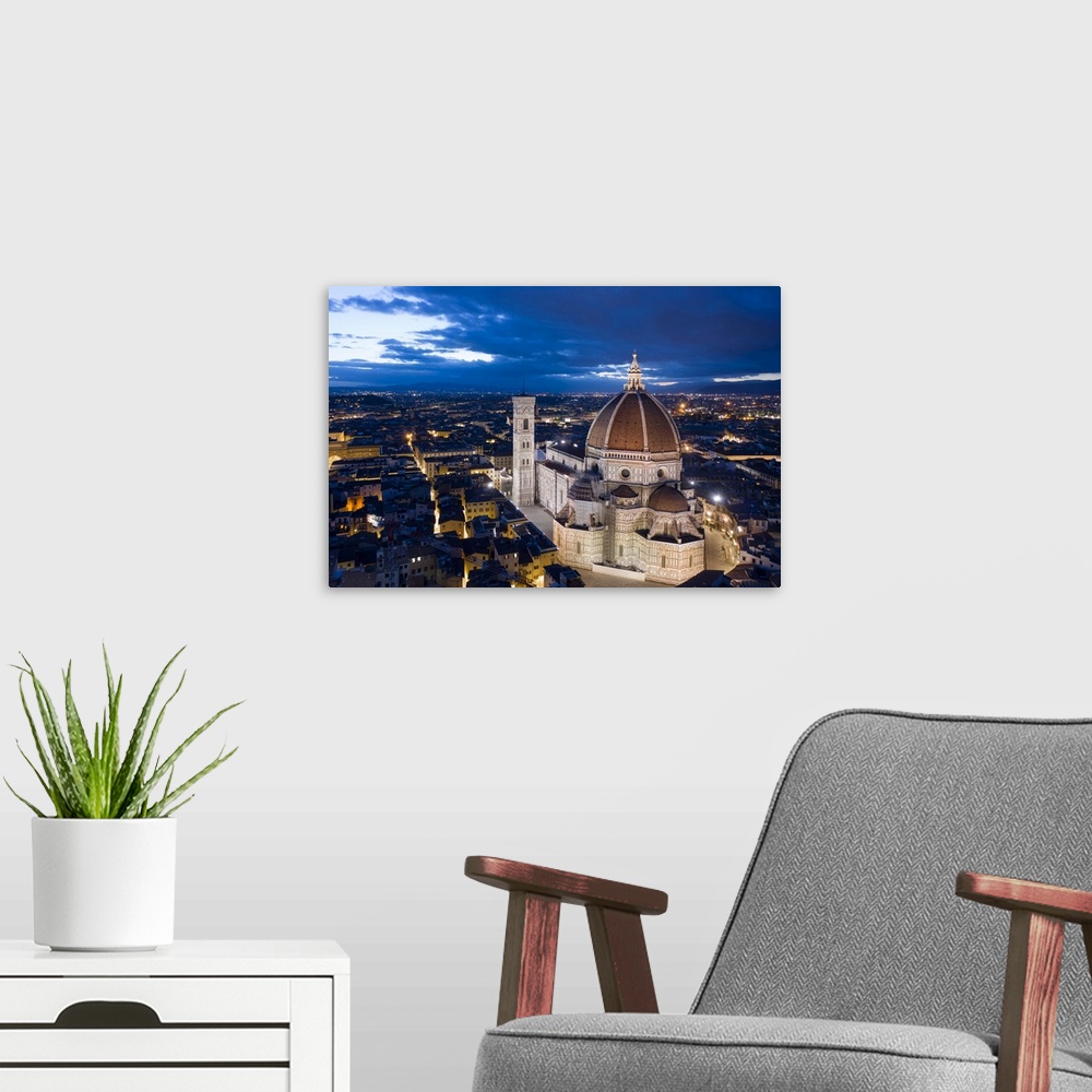 A modern room featuring Italy, Tuscany, Firenze district, Florence, Duomo Santa Maria del Fiore, View on the cathedral of...